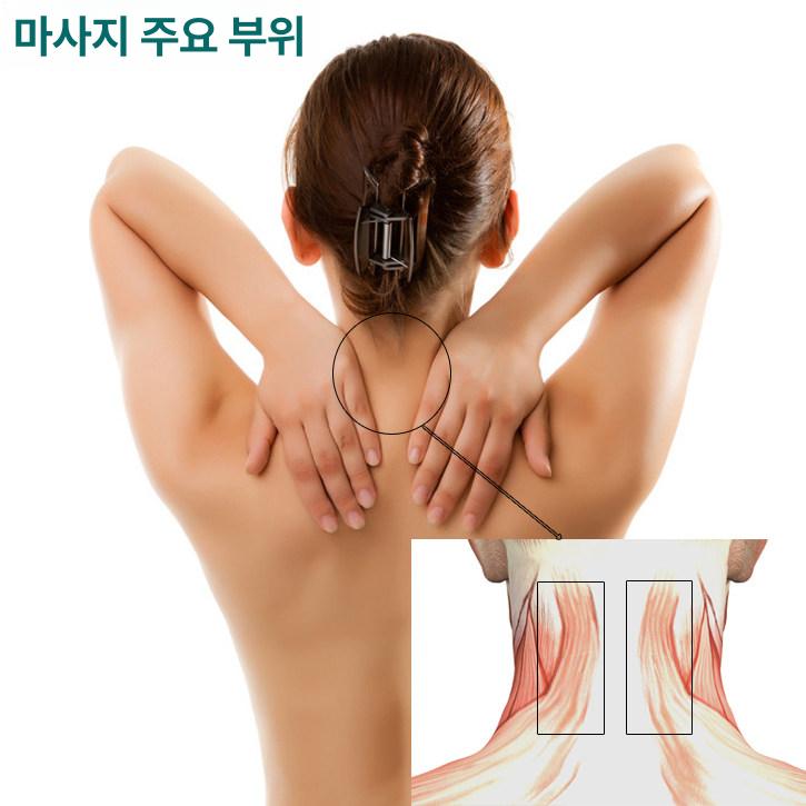 목 마사지기 플러그인 마사지 지능형 온열 승모근 견인 스카이블루 - 상세 이미지 4