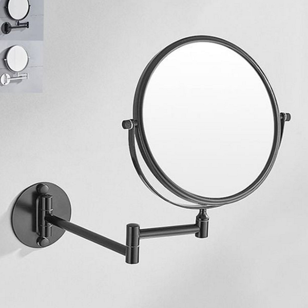 벽걸이 욕실 면도경 호텔 접이식 면도경 확대 거울 원형 코팅
