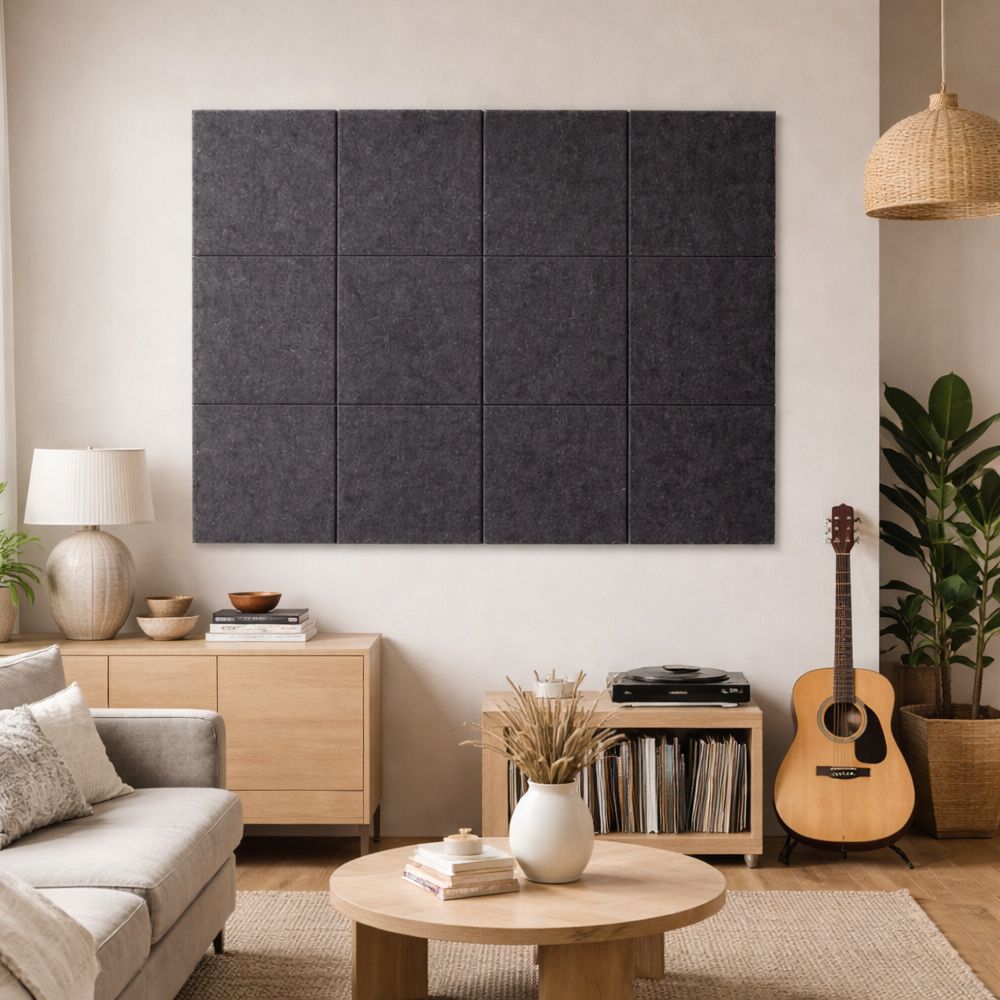 자석 방음재 현관문 소음방지 방음벽 흡음재 흡음판 12개