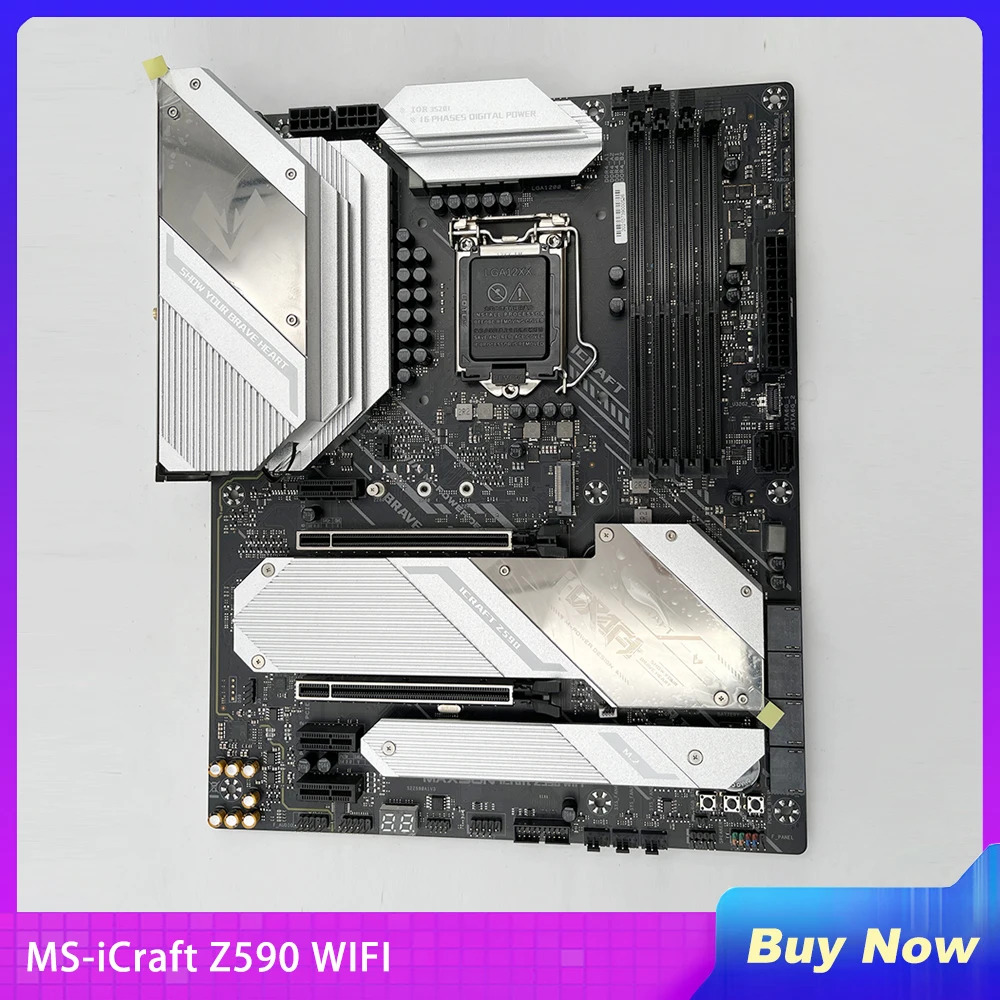 MS-iCraft Z590 WIFI MAXSUN 데스크탑 컴퓨터 마더보드 지원 10/대 코어 LGA1200