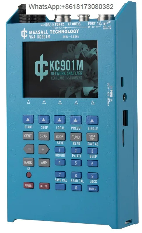 벡터 네트워크 분석기 KC901M 라테스터 정재파 측정기 스펙트럼 전계 강도 신호 9k-9.8G