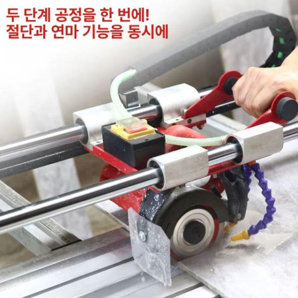 프리미엄 자동 슬라이딩 절단기 대형 습식 커터기 철제 재단기 85cm 철제 절단 85cm - 상세 이미지 2