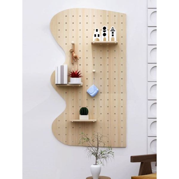 모던 벽부착 책상 타공판 파티션 선반 타공보드 흰색 40x60cm 패키지 사각형 흰색 40x60cm 패키지 사각형 - 상세 이미지 4
