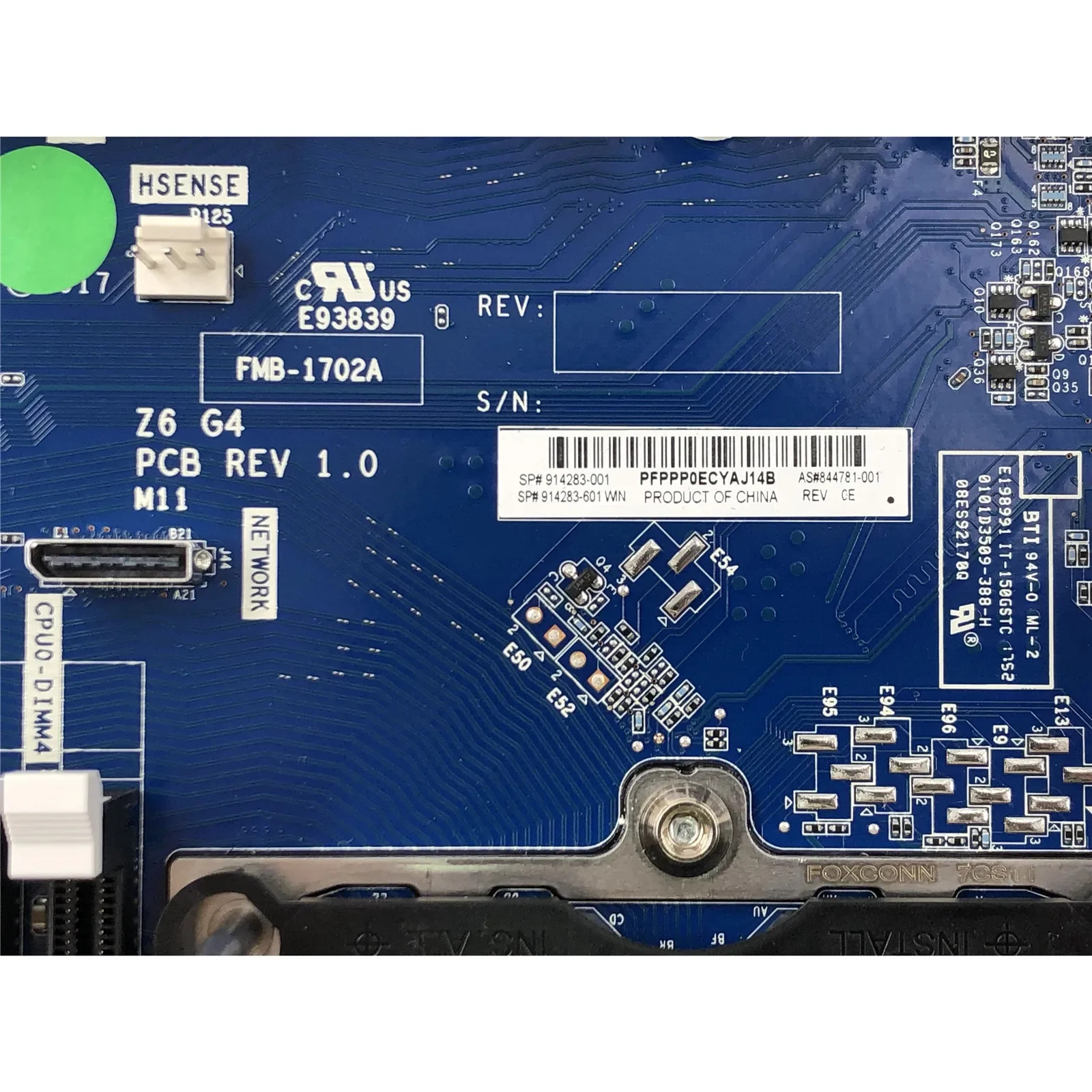 hp호환 Z6 G4 워크스테이션 메보드914283 -001 844781 LGA3647 핀