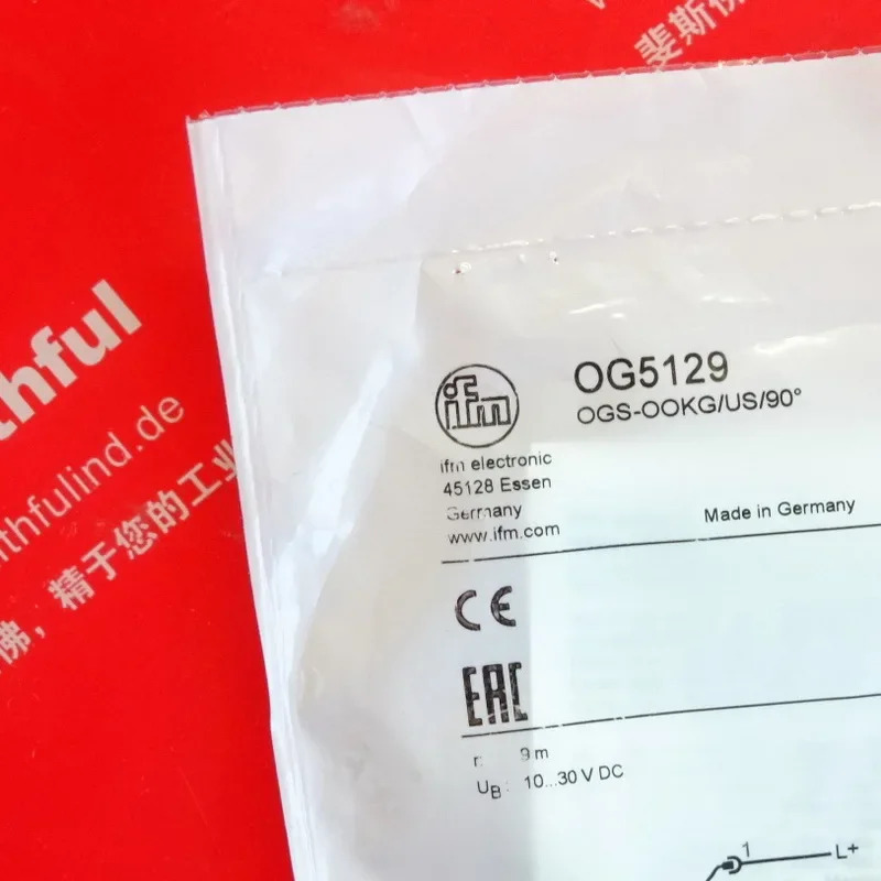 페어링 광전지 센서 IFM OG5129 OGS-OOKG/US/90