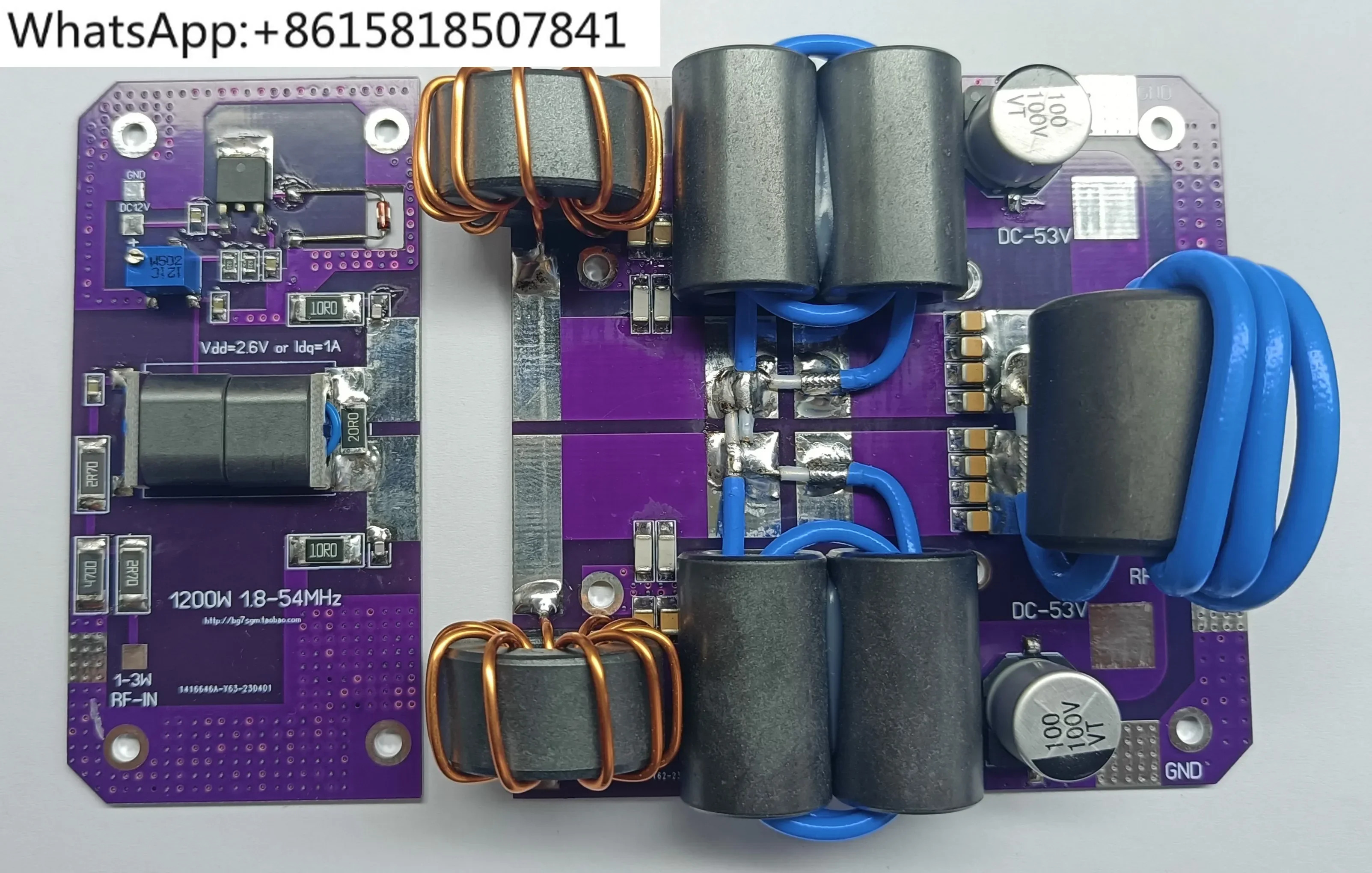 HF 증폭기 키트 1200W 전력 보드 MRFX1K80H BLF188