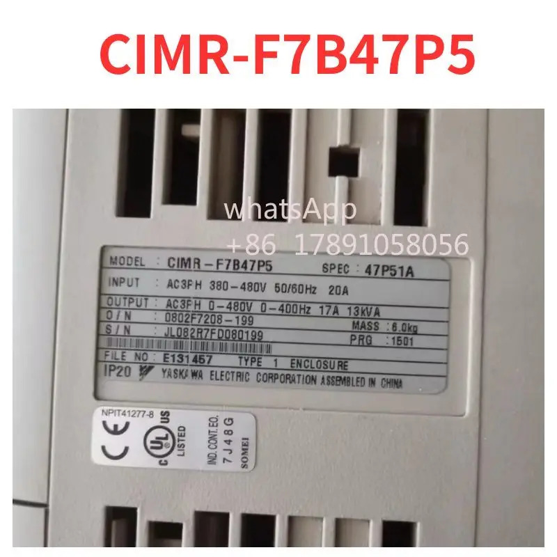 CIMR-F7B47P5 주파수 변환기 리퍼 완료