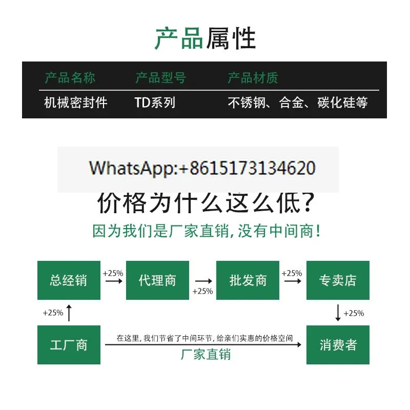 기계적 씰 ZS-24/BSE4 TD-28/32BSP4 파이프라순환 펌프 샤프트 워터