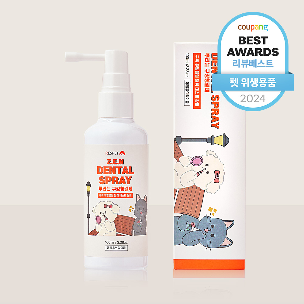 리스펫 강아지 고양이 Z.E.N 뿌리는 덴탈스프레이 치약 충치관리 100ml, 1개 제품 이미지