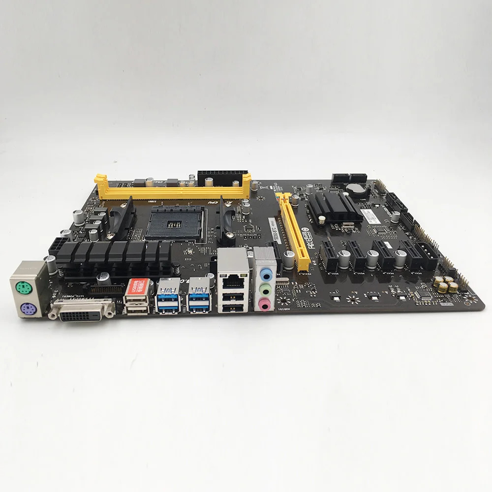 BIOSTAR PC 데스크탑 마더보드TB350-BTC 6PCIE DDR4 AM4 32GB SATA3