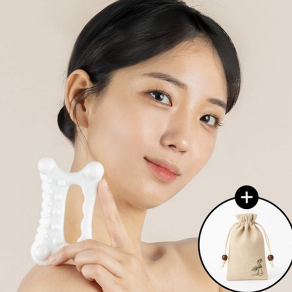 인체공학 괄사 마사지기 휴대용 얼굴 괄사 종아리 승모근 - 상품 이미지