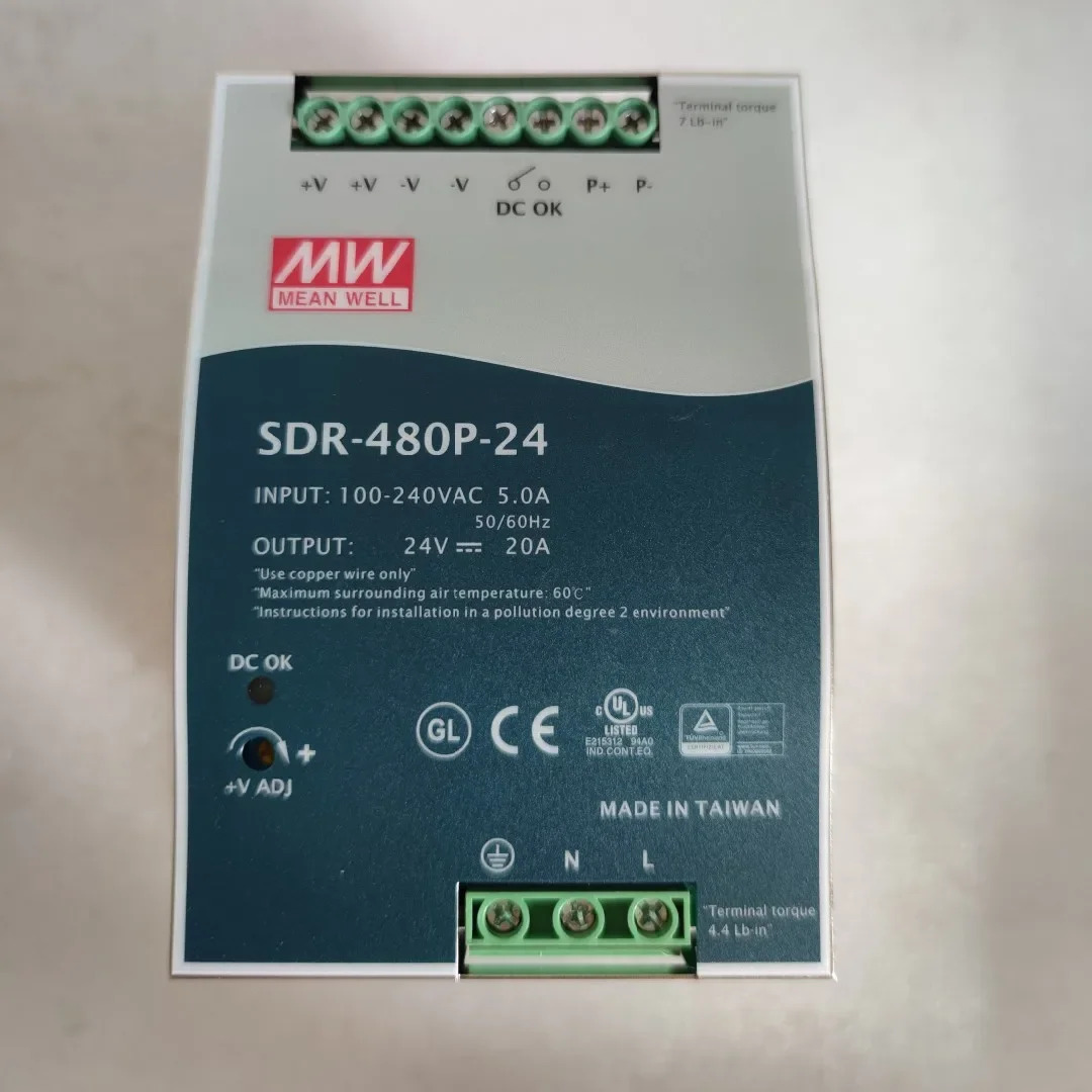 MEAN WELL SDR-480P SDR-480P-24 SDR-480P-48 480W 단일 출력 산업DIN 레일PFC 병렬 기능 포함