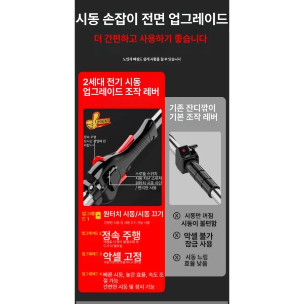 최강 엔진 소형 제초기 예초기 기계 농업 잔디 1세대 수입-레드-풀기 A 1세대 수입-레드-풀기 A - 상세 이미지 4
