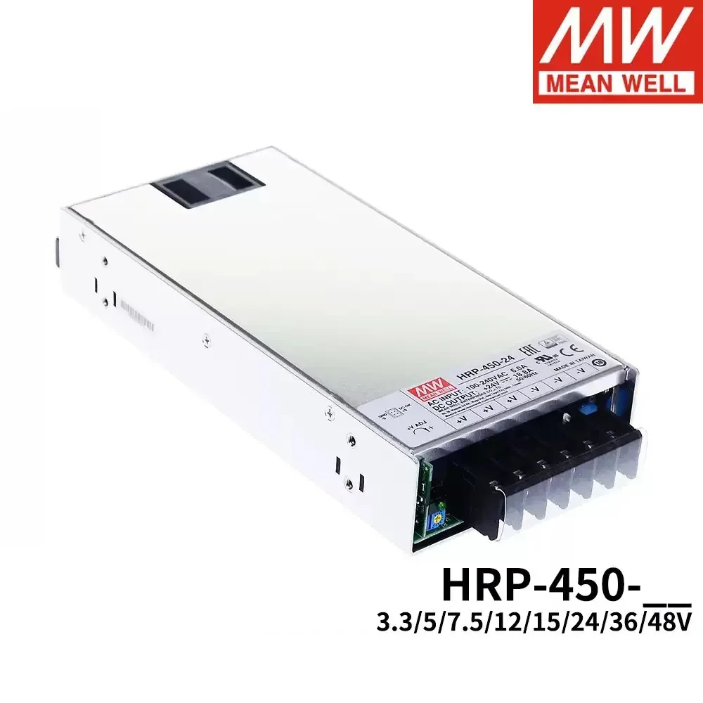 MEAN WELL HRP-450 HRP-450-12 HRP-450-15 HRP-450-24 HRP-450-36 HRP-450-48 PFC 기능 450W 단일 출력