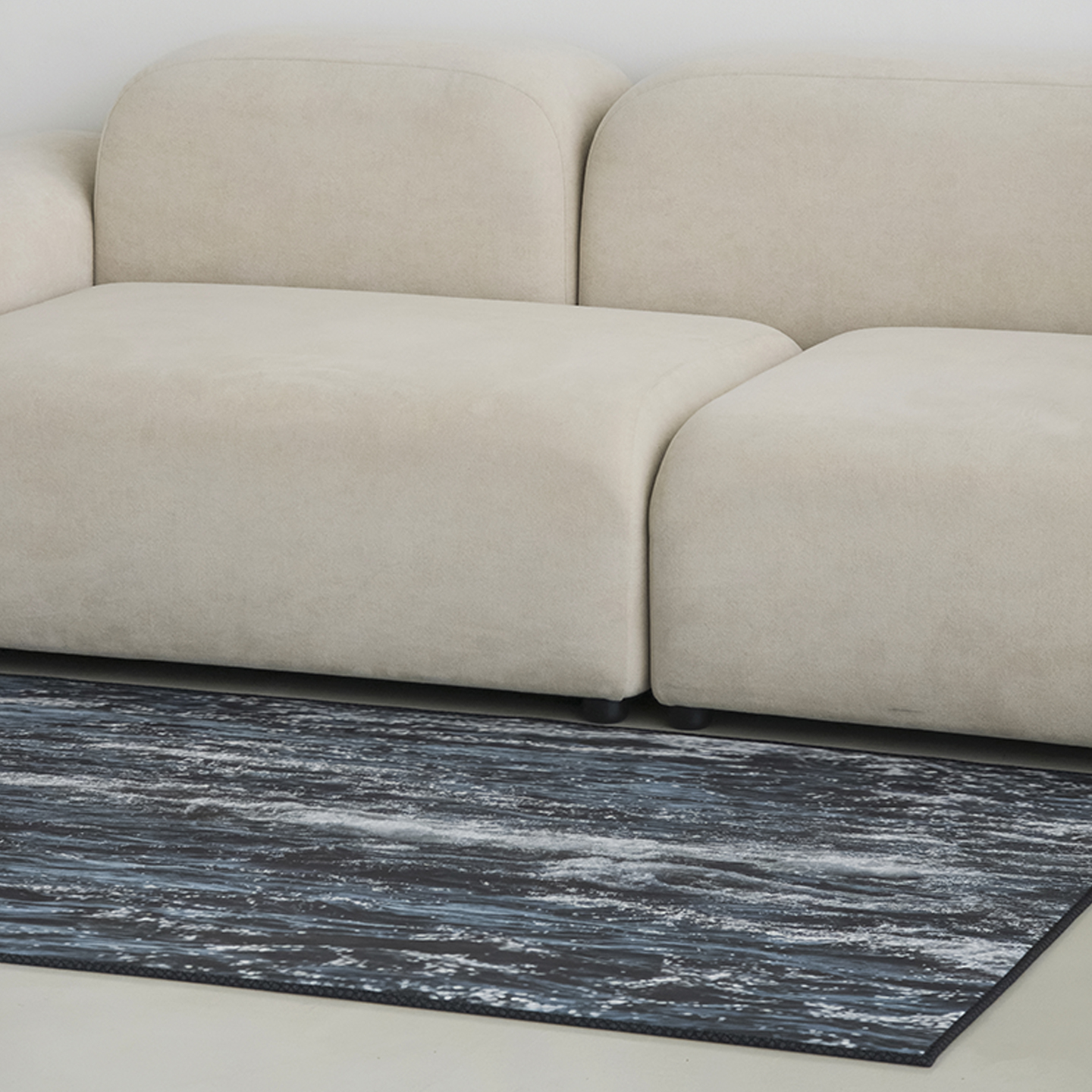 글로우웨이브 소프티 발수 러그 사계절 단모 거실 침실 소프트 카페트 단일 색상, 100x150cm 이미지 8