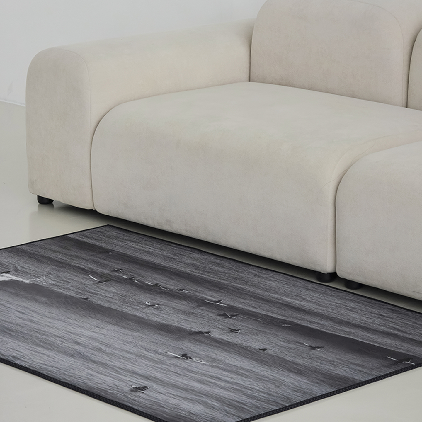 모노서프 소프티 발수 러그 사계절 단모 거실 침실 소프트 카페트 단일 색상, 100x150cm - 상세 이미지 5