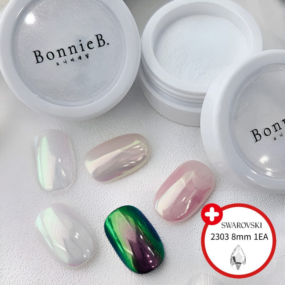 보니비 쁘띠새틴 진주빛머금 네일 파우더 스와 2303 물방울 8mm 1개 - 상품 이미지