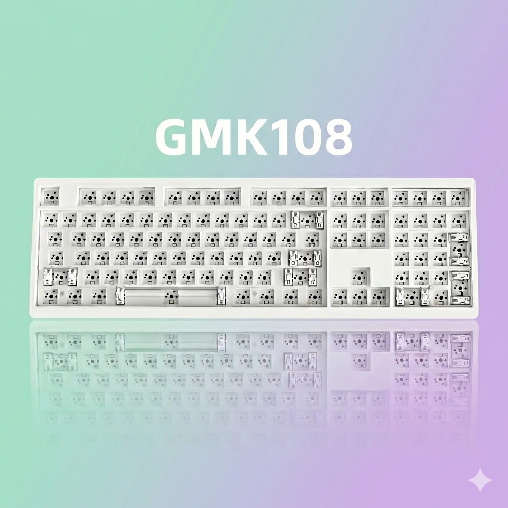 GMK 108 커스텀 키보드 기계식 무소음 저소음 무선 피치축 - 상품 이미지