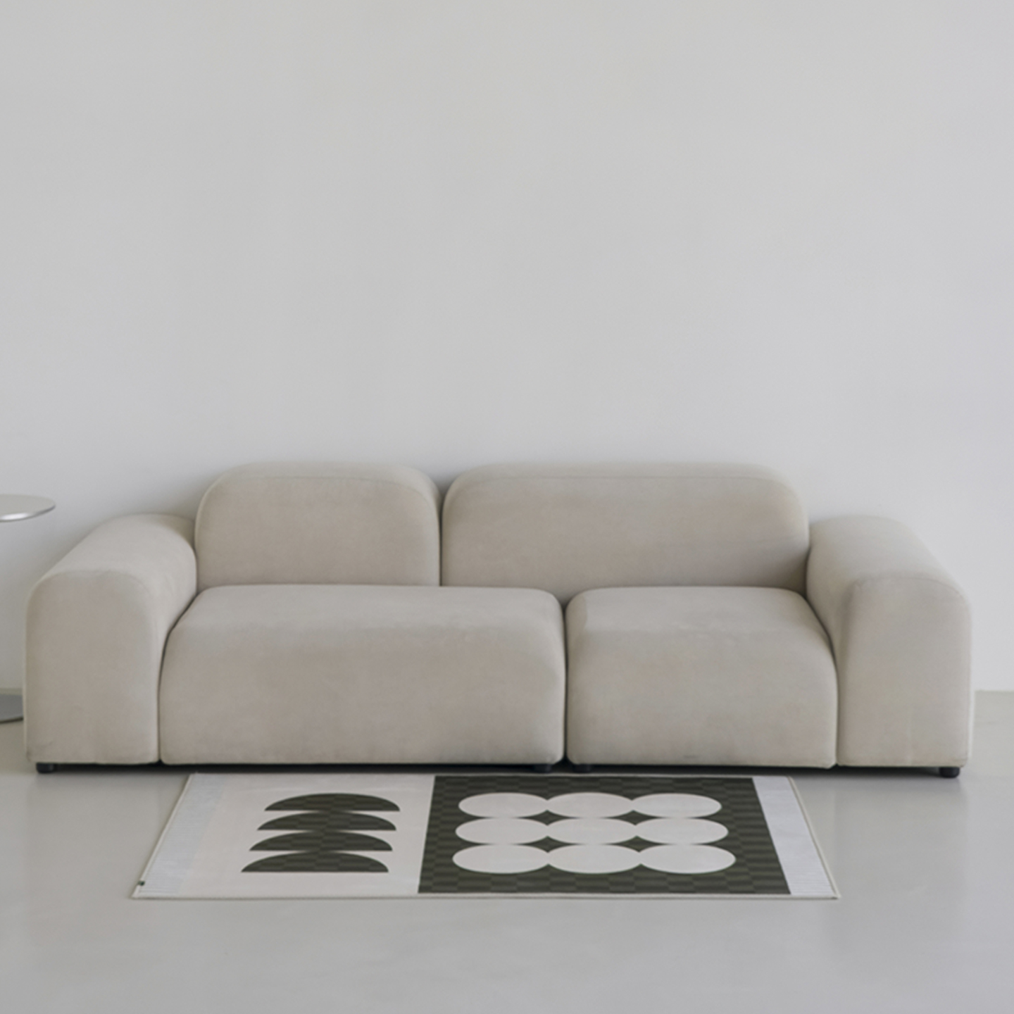 무드쉐이드 소프티 발수 러그 사계절 단모 거실 침실 소프트 카페트 단일 색상, 100x150cm - 상품 이미지