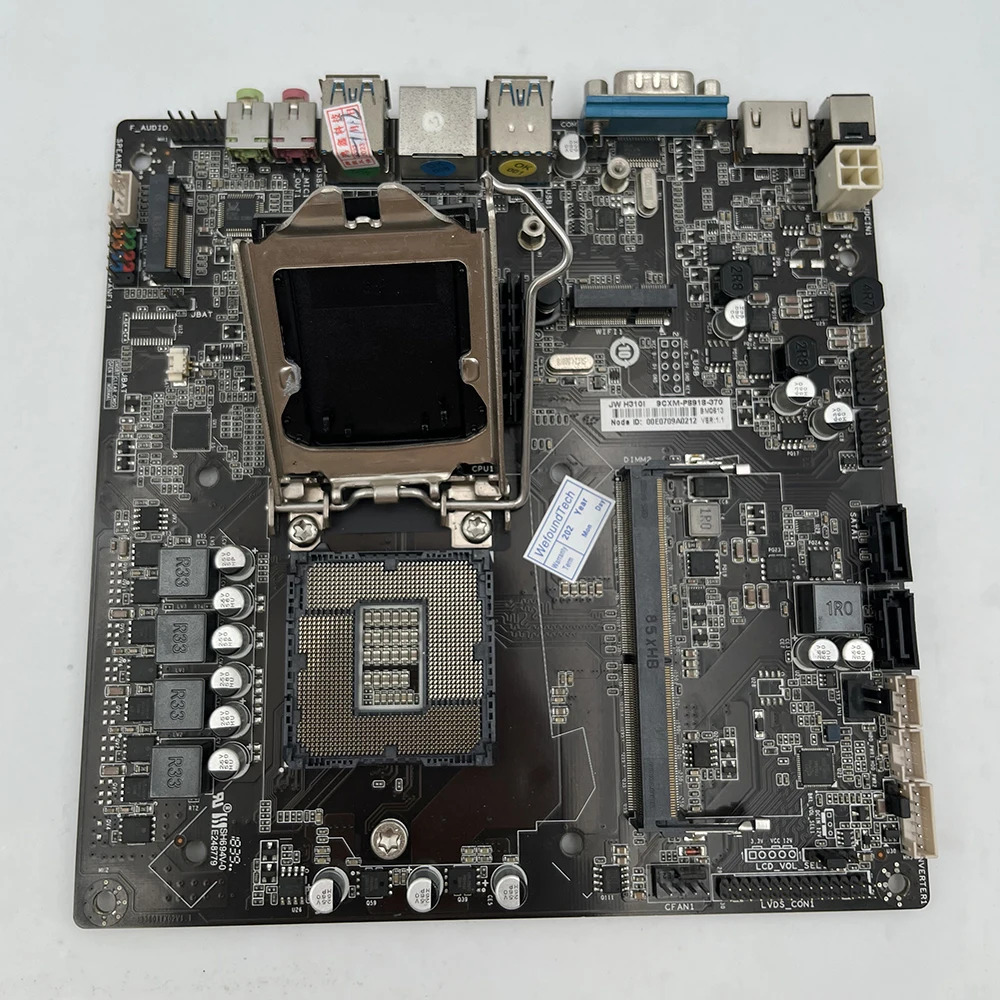 JW H310I LGA 1151 올인원 컴퓨터 마더보드 단일 메모리 H310 메인보드용