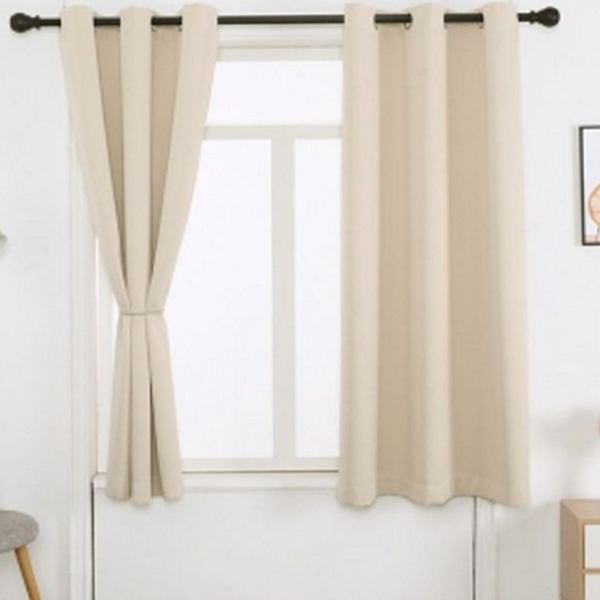 3중직 아일릿 암막 커튼 솔리드 아일렛 암막 커튼 침실 안방