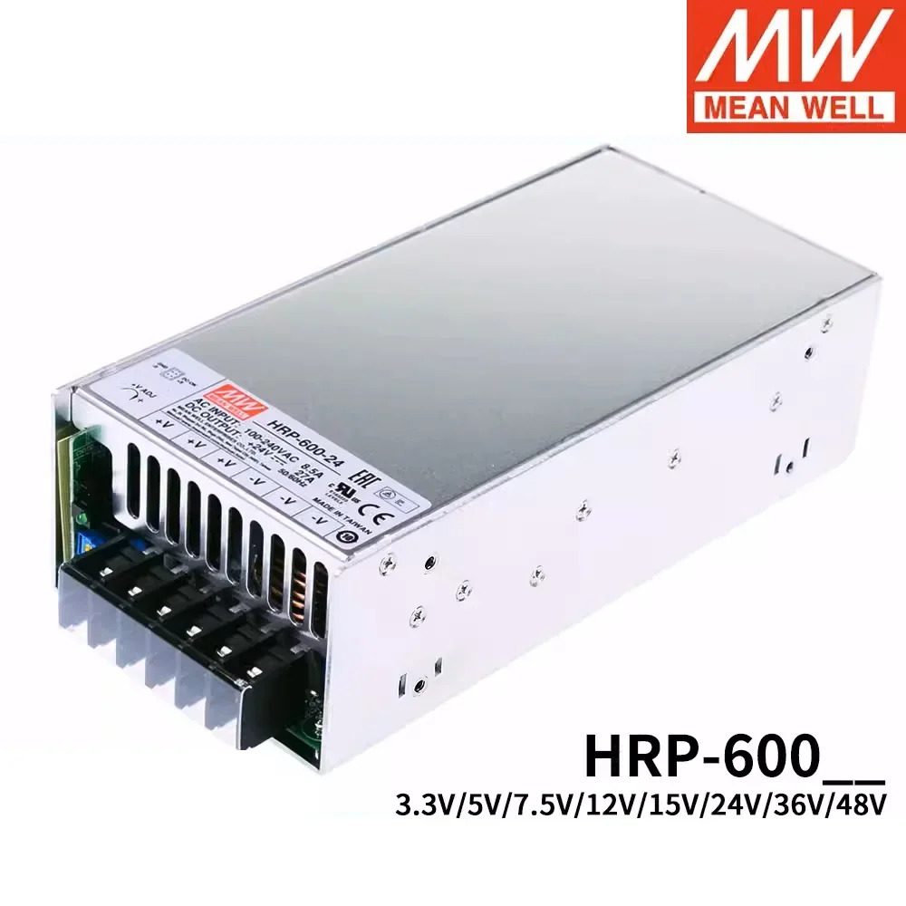 MEAN WELL HRP-600 HRP-600-12 12V 53A 600W 단일 출력PFC 기능 스위칭 전원공급장치 포함
