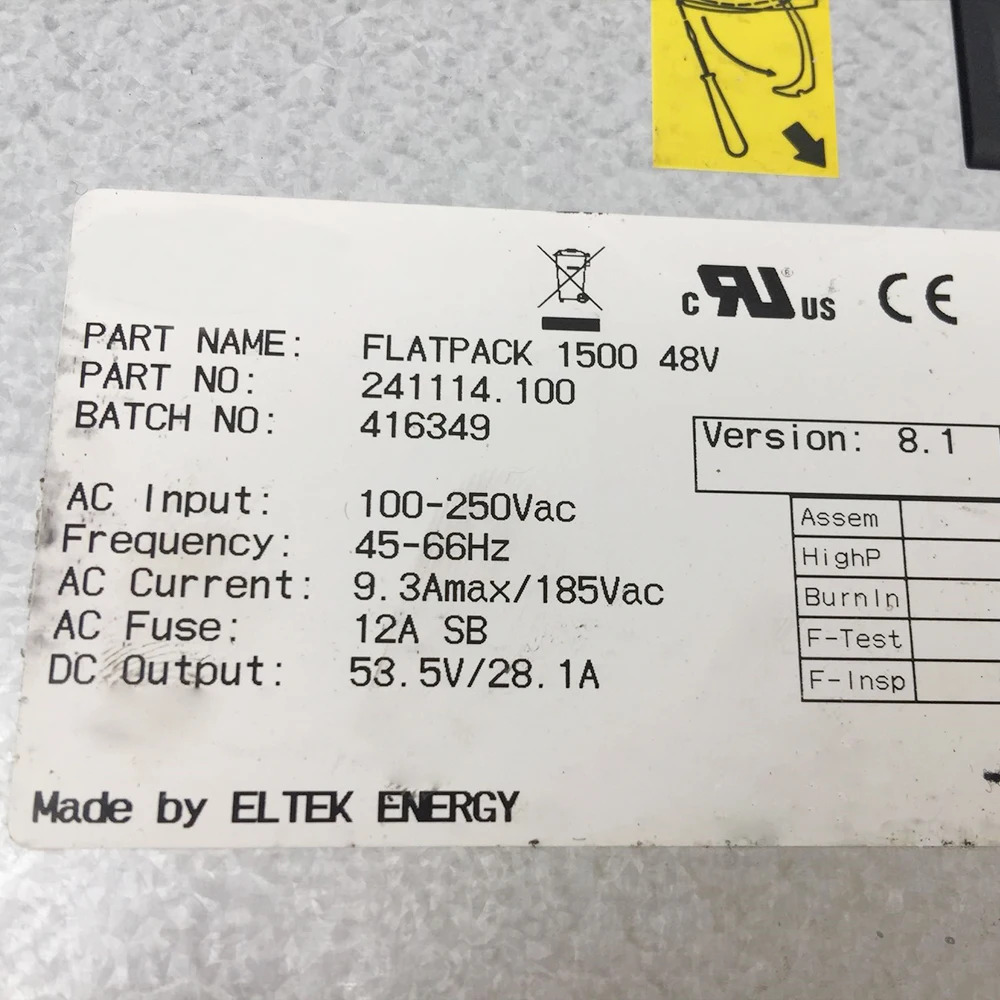 ELTEK FLATPACK 1500 48V 28.1A전원 모듈 241114 .100