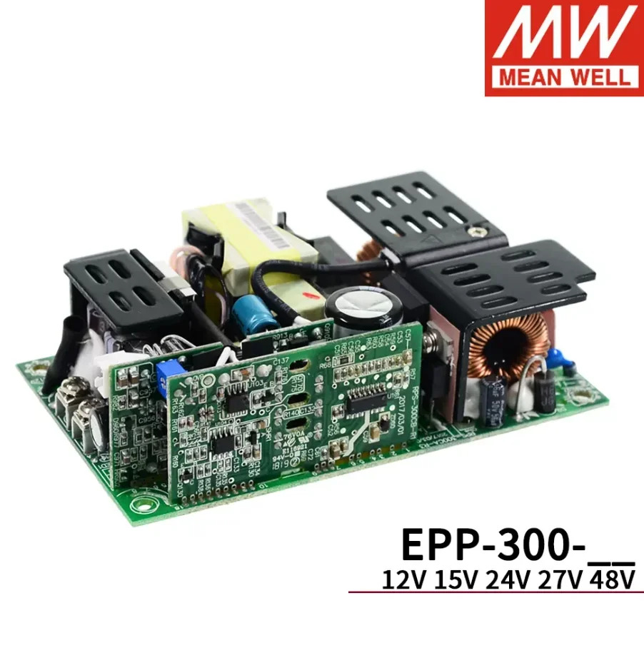 Mean Well EPP-300 300W 베어 보드 스위칭 전원공급장치12V 15V 24V 27V 48V 고효율 에너지 절약 저손실 SMPS