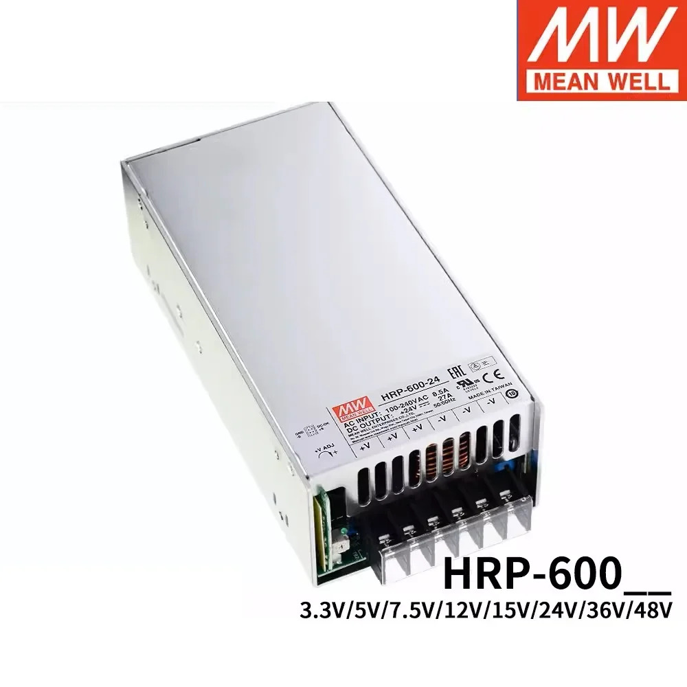 MEAN WELL HRP-600 HRP-600-12 12V 53A 600W 단일 출력PFC 기능 스위칭 전원공급장치 포함