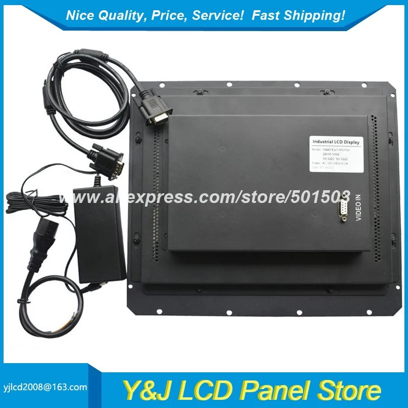 교체LCD 디스플레이 화면 HAAS 9 핀 CRT 모니터 28HM-NM4 9220C 12 인치 신