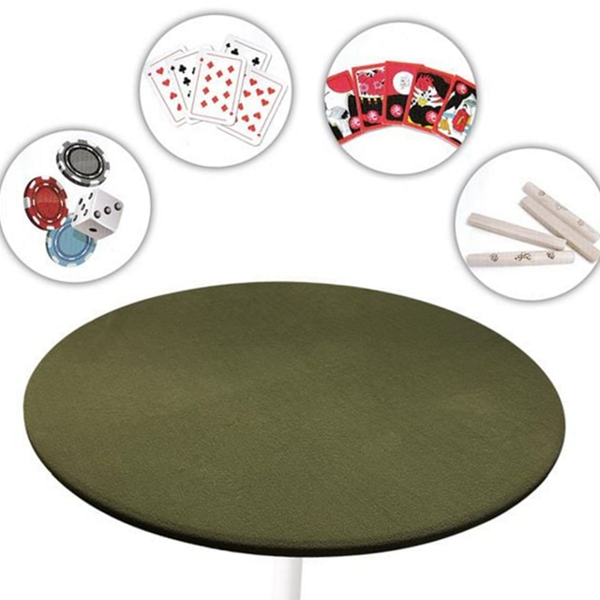 가정용 원형 테이블보 미끄럼 게임 테이블보 두꺼운 라운드