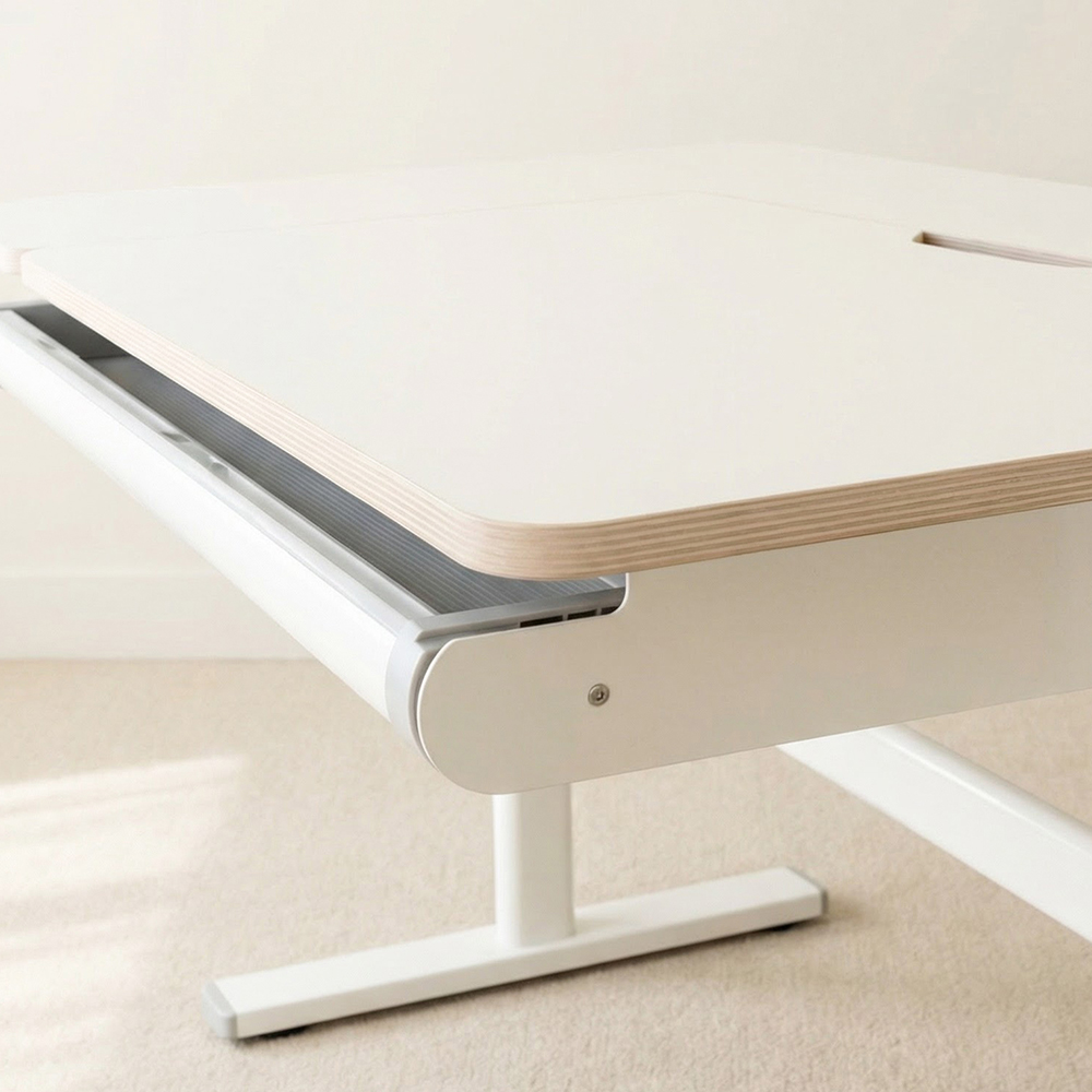 루나랩키즈 어린이 초등학생 바른자세 책상 베이직, 학생 공부 높이 각도 조절