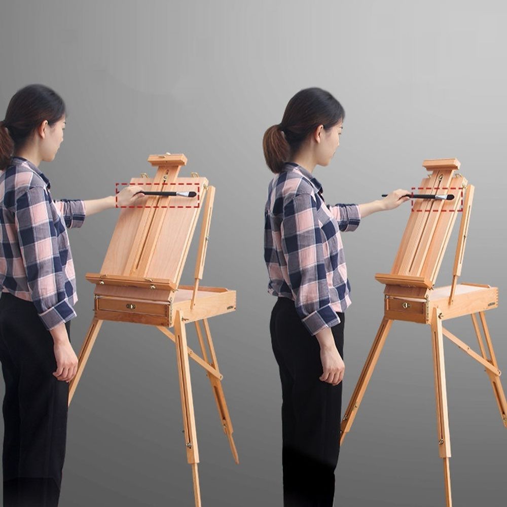 접이식 화판이젤 철제거치대 휴대용이젤 미술도구 전시용품 화 A. HX5 알루미늄 합금 다리 - 상품 이미지