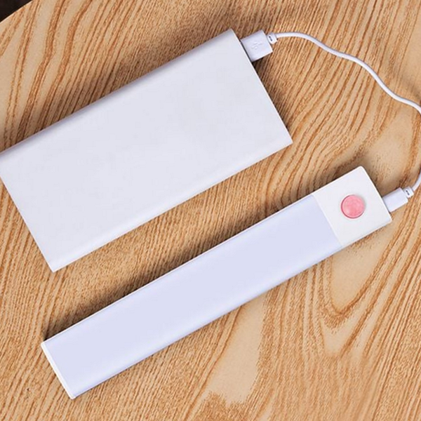 얇은 무타공 자석 조명 20cm usb 충전 조명 수납장 옷장 - 상품 이미지