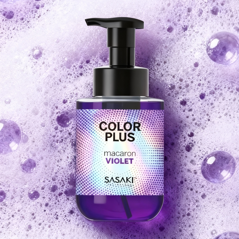 사사키 마카롱 보색 염색 컬러 샴푸 바이올렛 300ml 이미지 3