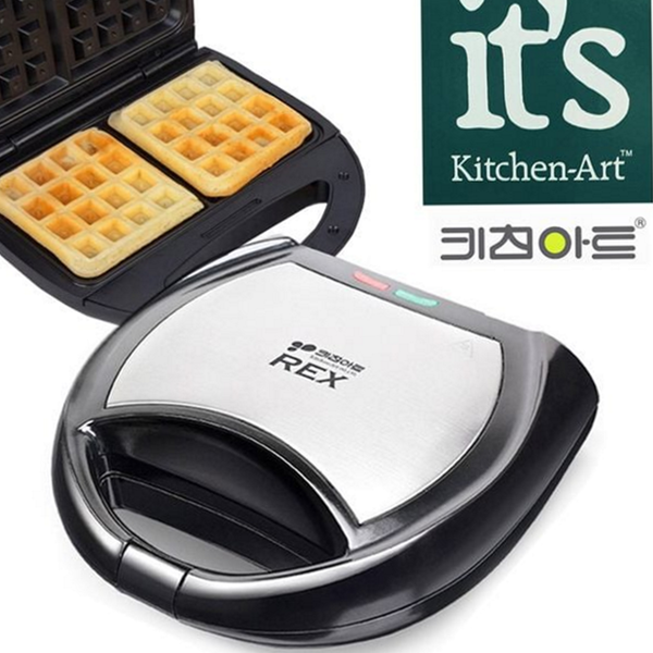 가정용 사각 와플 메이커 전기 2구 와플 메이커 디저트 빵와플