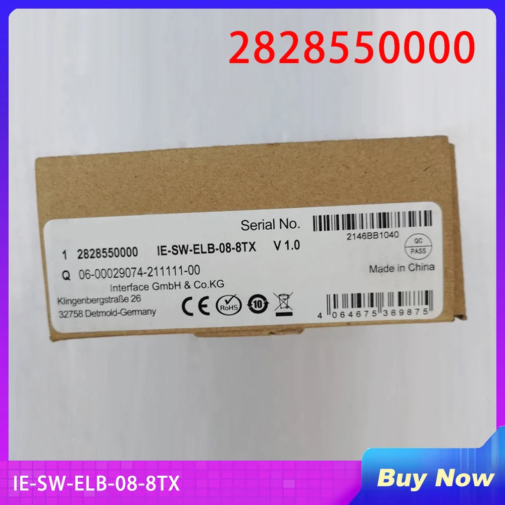 2828550000  Weidmuller 산업스위치 IE-SW-ELB-08-8TX용