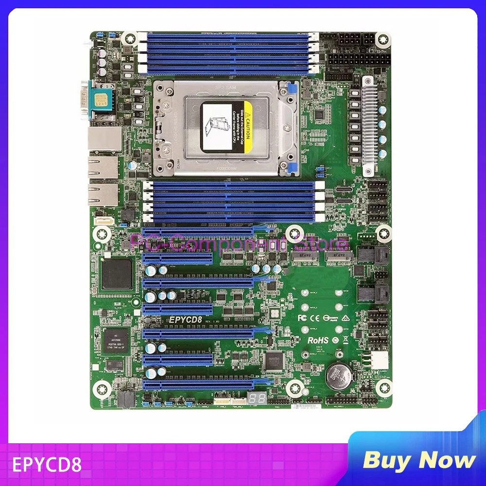 ASRock호환 서버 마더보드 지원 소켓 SP3LGA4094 EPYC 7002/7001 시리즈 프로세서 군 DDR4 SATA3 PCIe3.0 EPYCD8