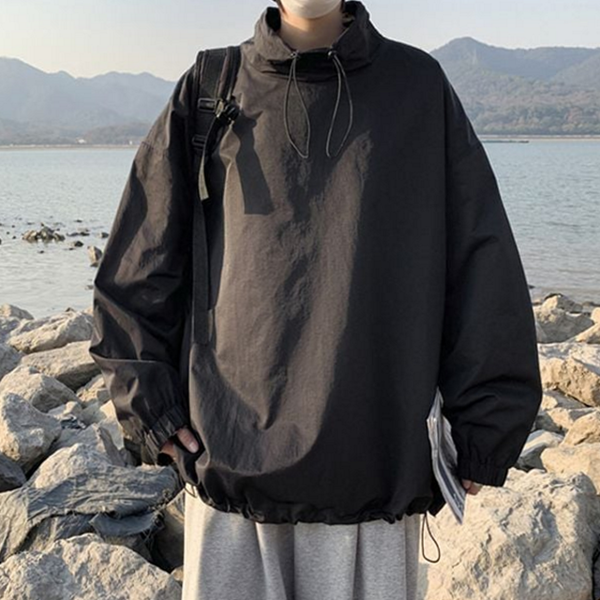 오버핏 남성 바람막이 아노락 - 상품 이미지