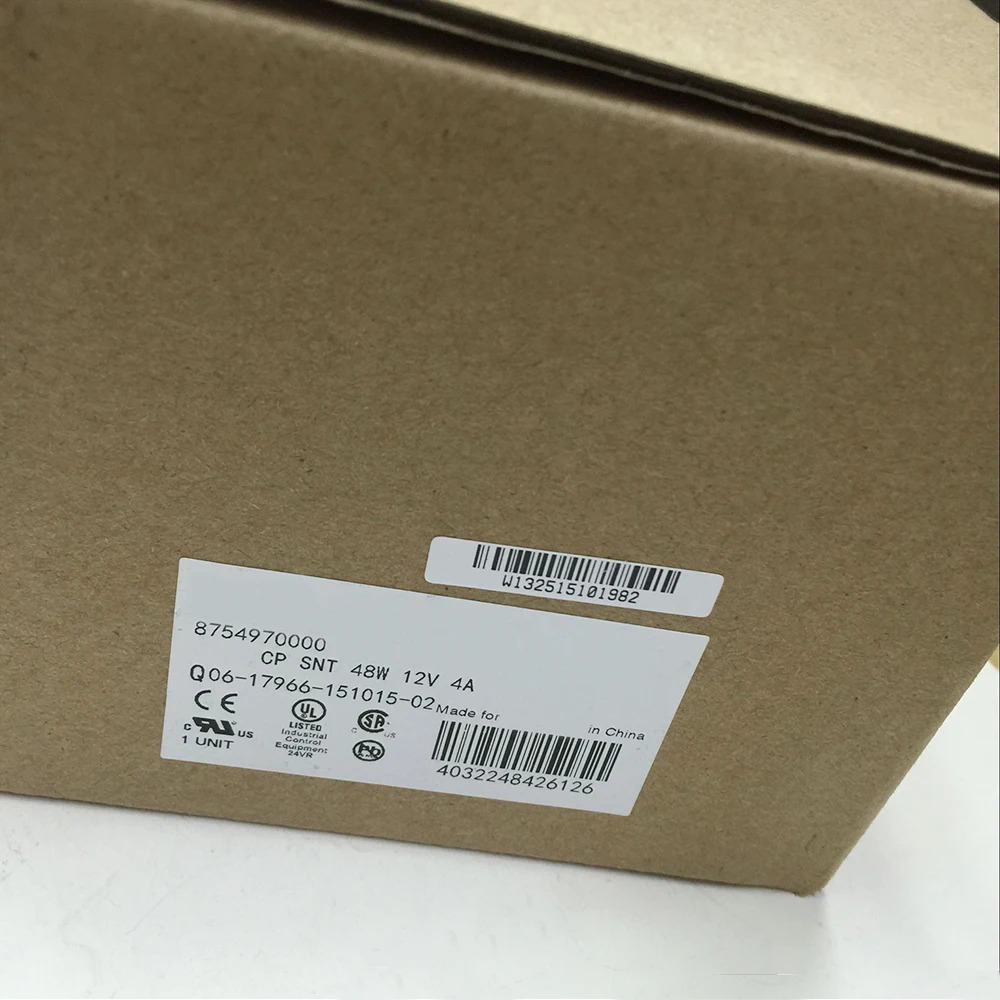 Weidmuller 전원공급장치8754970000 CP SNT 48W 12V 4A