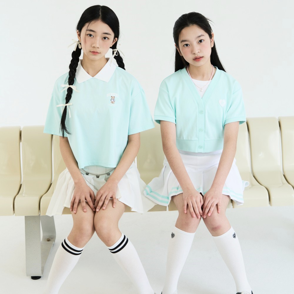 더데이걸 여유핏 단정카라 반팔 TGRA24310 - 상세 이미지 3