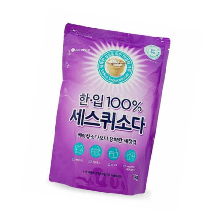 표백제 LG한입 100프로 세스퀴소다 강력한 세탁 청소 세제