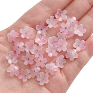 벚꽃 비즈 재료 만들기 키링 팔찌 악세사리 공예 부자재 끈갈피 DIY 거... 실사용 후기 | 효과 있을까? - 상품 이미지 1