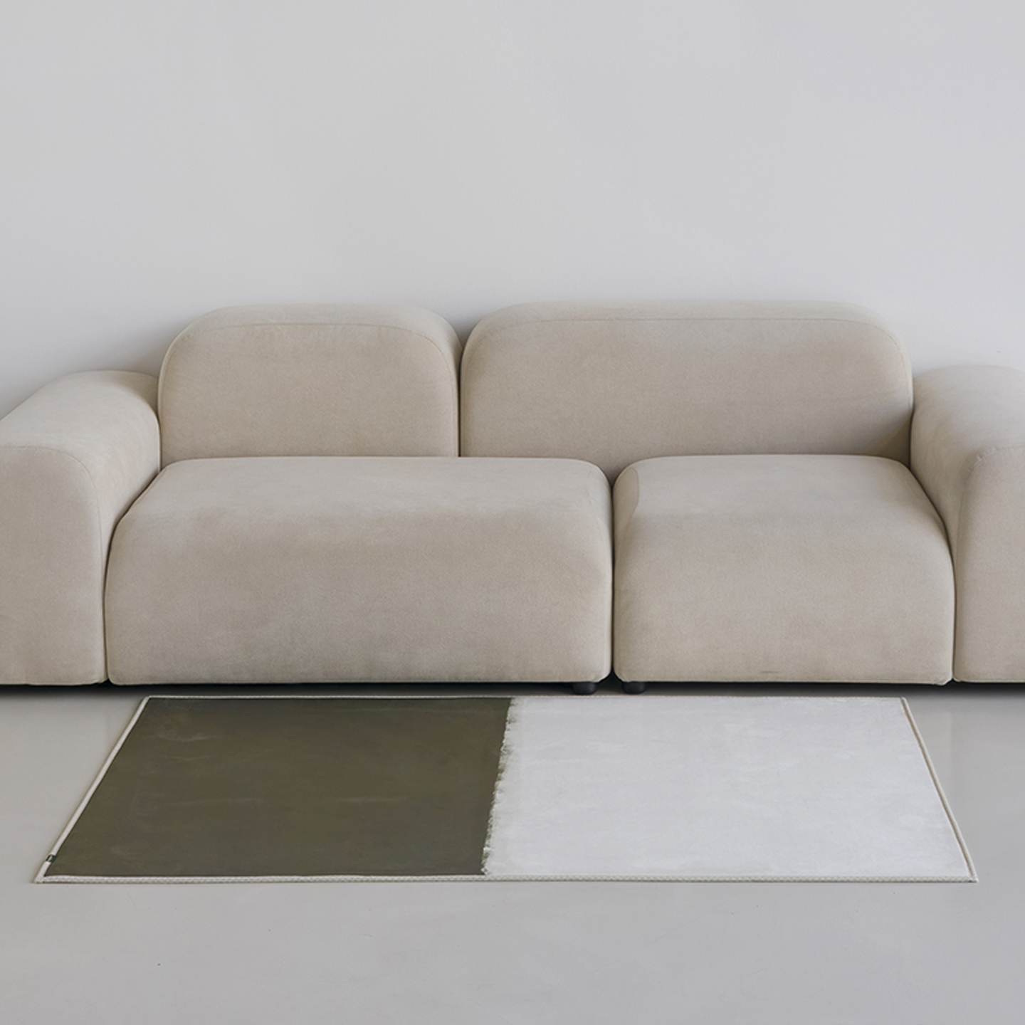 트윈블러 소프티 발수 러그 사계절 단모 거실 침실 소프트 카페트 단일 색상, 100x150cm - 상품 이미지