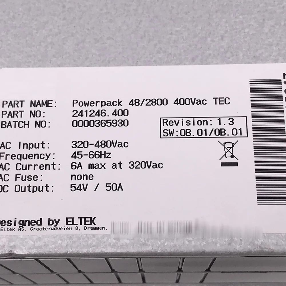 ELTEK Powerpack 48/2800 400Vac TEC전원공급장치 241246 .400