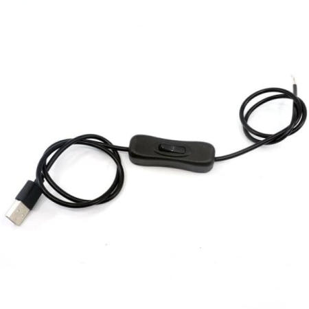 삼항LED 배선커넥터 USB 스위치 연장선 LED바 연결용) 90cm(5V