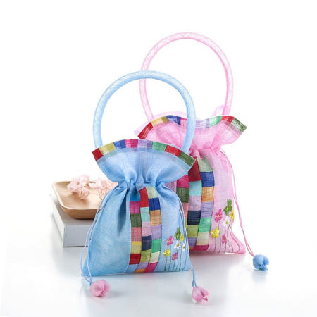 새해선물 (큰손할인) 슬림 조각보 복주머니 한국 세뱃돈 파우치 가방 명절 소품 조리개 한복 전통 답례품 장신구