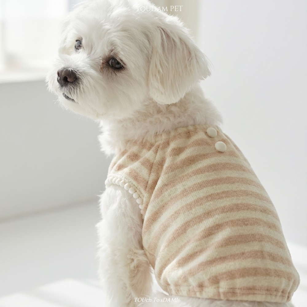 뚜담펫 강아지 수면 조끼 고양이 니트 강아지옷 말티푸옷 이미지 6