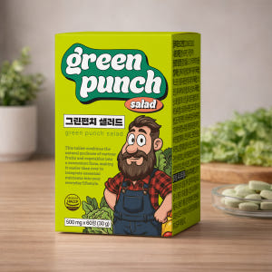 그린펀치 샐러드 식이섬유정 30,000mg, 60정 1개 맛있게 먹은 솔직 후기 - 상품 이미지 3