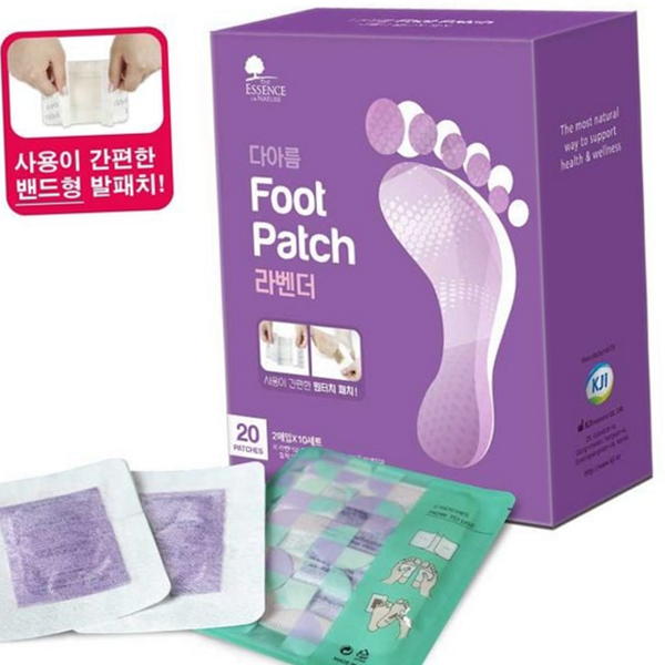 발순환 라벤더 발 패치 휴대용 밴드형 패치 발바닥 피로 개별 - 상품 이미지